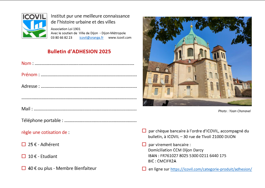 Bulletin d'ahdésion 2025